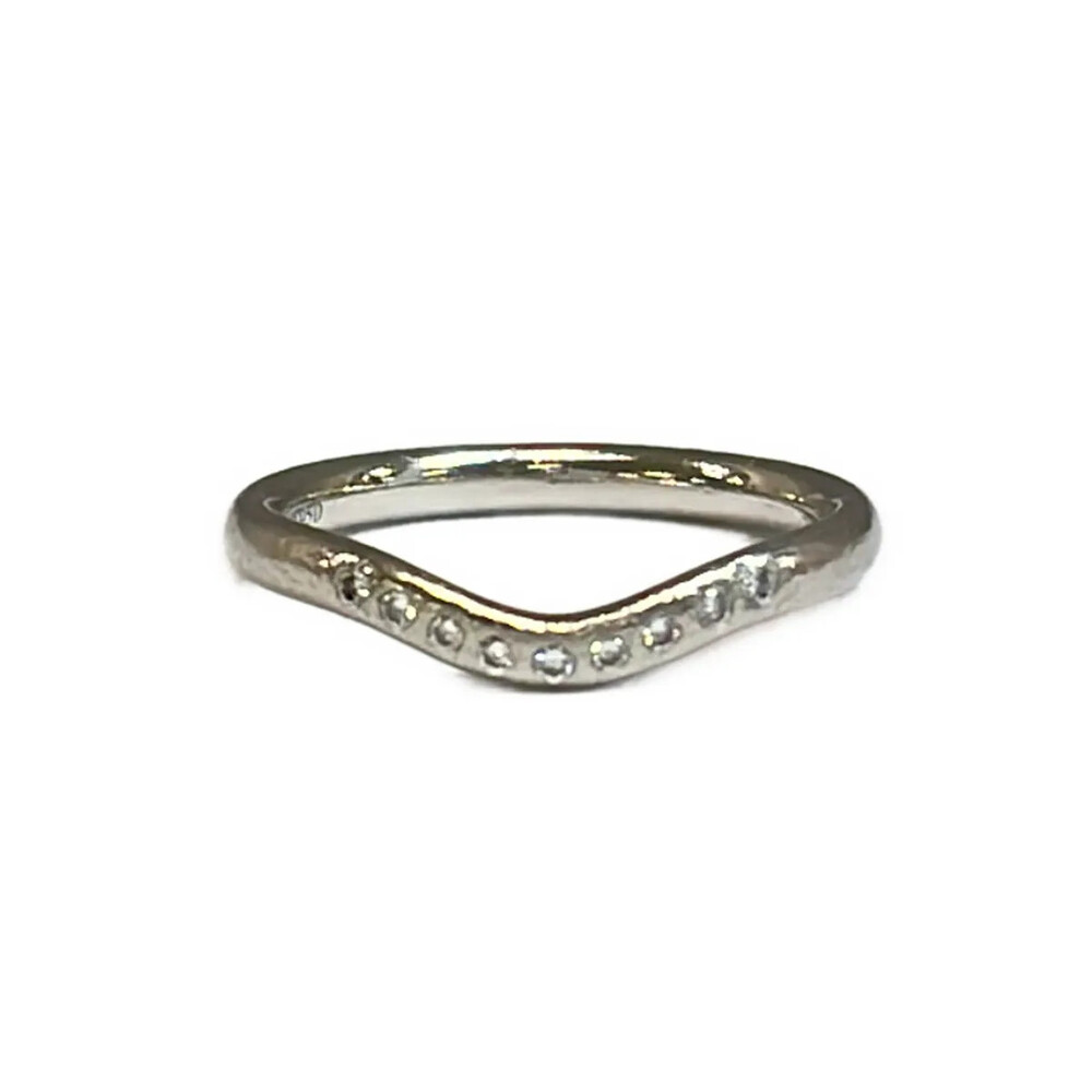 Tiffany&Co. Curved Band Ring Diamond #4 #373952T79B